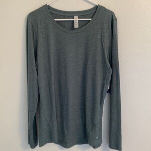 Marika Midnight Teal Dry Wik Long Sleeve Activewear Shirt Size XL NWT